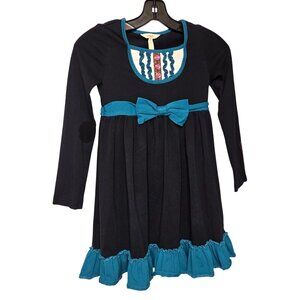 Matilda Jane Girls 8 "Sense of Wonder" Long-Sleeve Ruffled Dress Once Upon a Tim